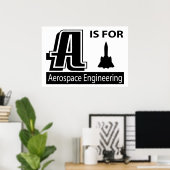 A ist für die Luftfahrttechnik bestimmt Poster (Heimbüro)