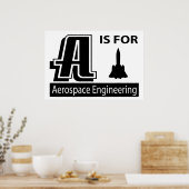 A ist für die Luftfahrttechnik bestimmt Poster (Küche)