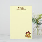 A ist für Eichel-personalisiertes stationäres Briefpapier (Stehend Vorderseite)