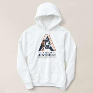 A ist für Erlebniswanderungen Gebirgsdesign Hoodie