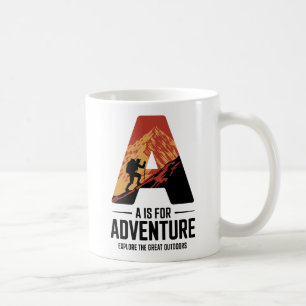 A ist für Erlebniswanderungen Gebirgsdesign Kaffeetasse