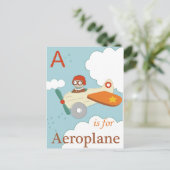 A ist für Flugzeug Postkarte (Stehend Vorderseite)