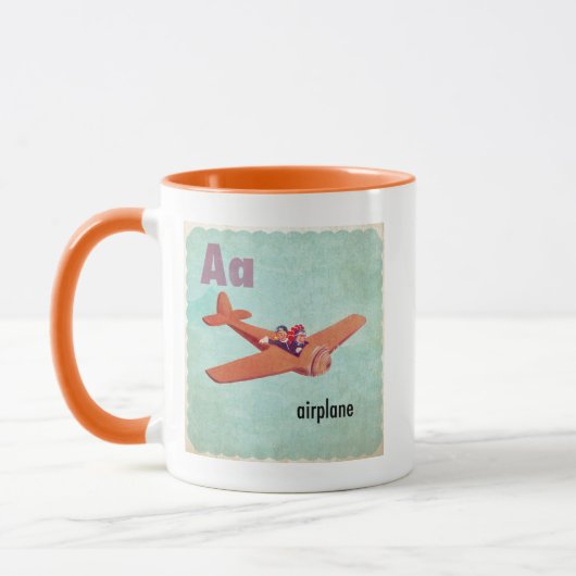 A ist für Flugzeug Tasse (Links)