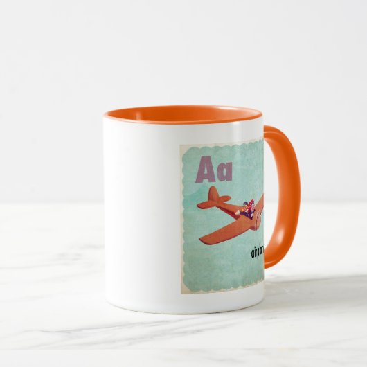 A ist für Flugzeug Tasse (VorderseiteRechts)