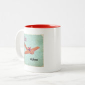 A ist für Flugzeug Zweifarbige Tasse (Vorderseite Links)