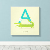 A ist für... leinwanddruck (Insitu (Holzboden))