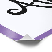 A ist für Name Poster (Ecke)
