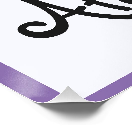 A ist für Name Poster (Ecke)