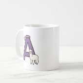 A ist für ... personalisiert kaffeetasse (Vorderseite Links)