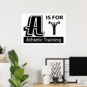 A ist für Sporttraining Poster (Heimbüro)