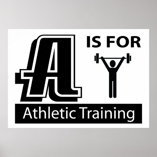 A ist für Sporttraining Poster (Vorne)