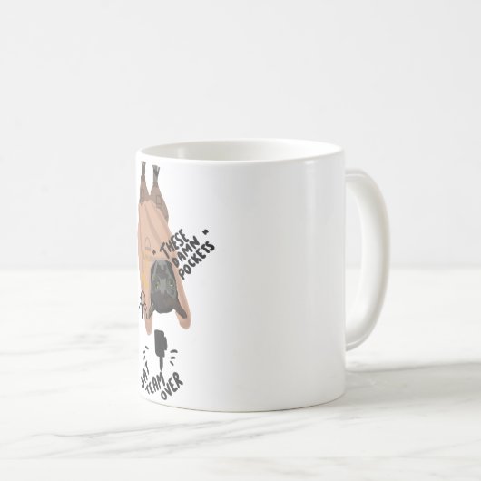 A ist für Tiere als Zookeepers Kaffeetasse (VorderseiteRechts)
