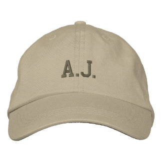A.J. Name bestickte Baseballkappe / Hat
