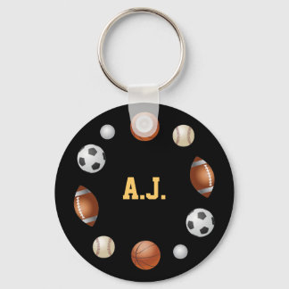 A.J. Sports World Schlüsselanhänger - Black