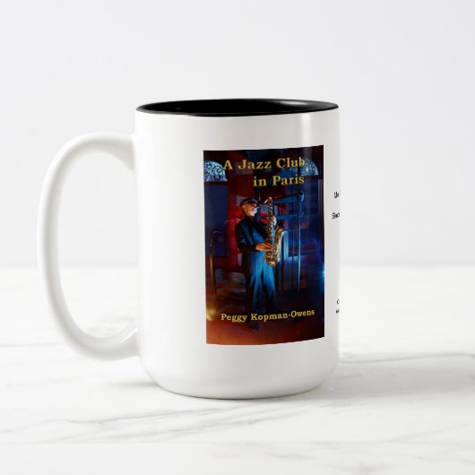 "A Jazz Club in Paris" Zweifarbige Tasse (Links)