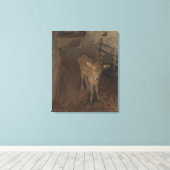 A Jersey Calf Leinwanddruck (Insitu (Holzboden))