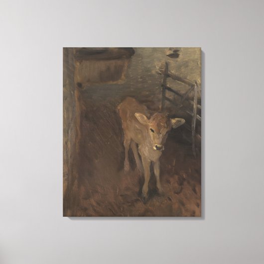 A Jersey Calf Leinwanddruck (Vorderseite)