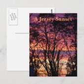 A Jersey Sunset Postkarte (Vorne/Hinten)