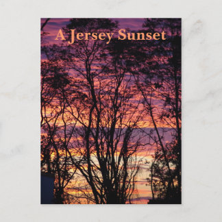 A Jersey Sunset Postkarte