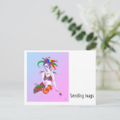 A Jester Poster Feiertagspostkarte (Stehend Vorderseite)