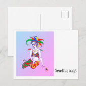 A Jester Poster Feiertagspostkarte (Vorne/Hinten)