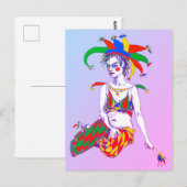 A Jester Poster Postkarte (Vorne/Hinten)