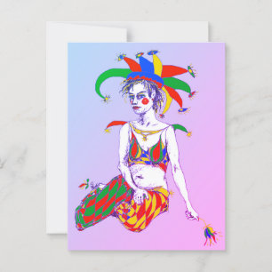 A Jester Poster Postkarte