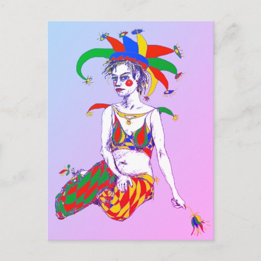 A Jester Poster Postkarte (Vorderseite)