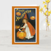 A Jolly Halloween Karte (Gelbe Blume)