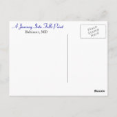 A Journey Into Fells Point Postkarte (Rückseite)