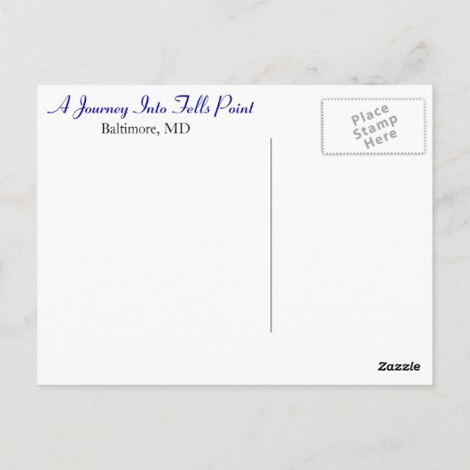 A Journey Into Fells Point Postkarte (Rückseite)