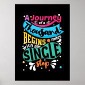 A Journey of a Thousand Miles Inspirational Poster (Vorne)