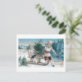 A Joyful Yuletide Postkarte (Stehend Vorderseite)