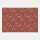 A Jumble of Victorian Holiday Postcards Geschenkpapier Set (Vorderseite 2)