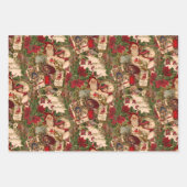 A Jumble of Victorian Holiday Postcards Geschenkpapier Set (Vorderseite)