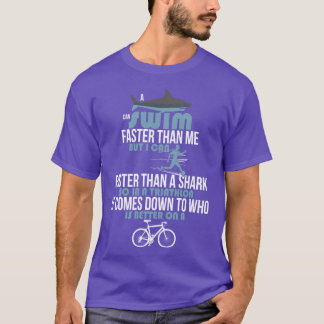 A kann schneller schwimmen als ich, aber ich kann T-Shirt