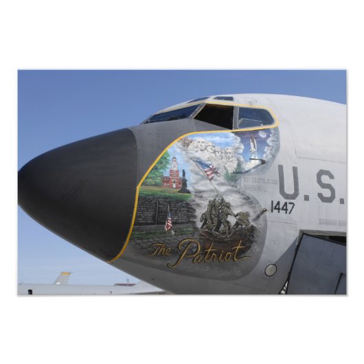 A KC-135 Stratotankervorführung patriotische Nase Fotodruck (Vorne)