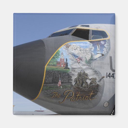 A KC-135 Stratotankervorführung patriotische Nase Magnet (Vorne)