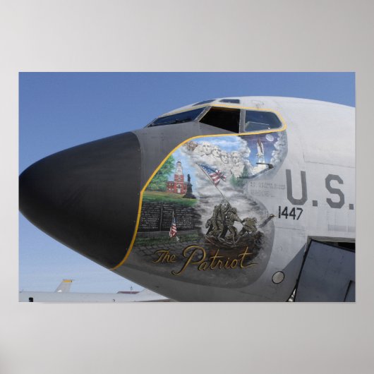 A KC-135 Stratotankervorführung patriotische Nase Poster (Vorne)
