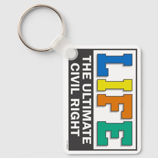 A keychain to promote your pro-life beliefs. schlüsselanhänger (Vorderseite)