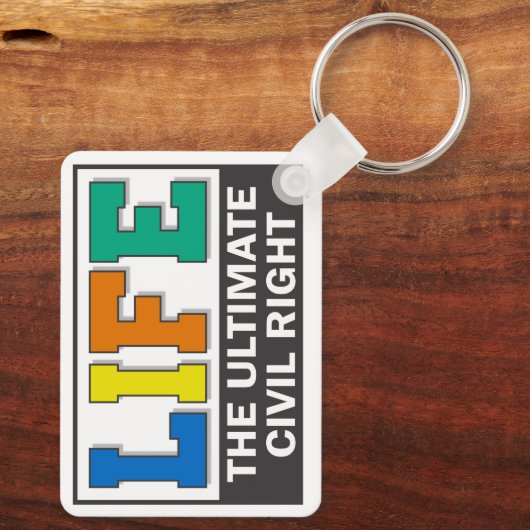 A keychain to promote your pro-life beliefs. schlüsselanhänger (Rückseite)