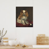 A King Charles Spaniel - Edouard Manet Fine Art Poster (Küche)
