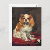 A King Charles Spaniel, schöne Kunst Postcard Postkarte (Vorne/Hinten)