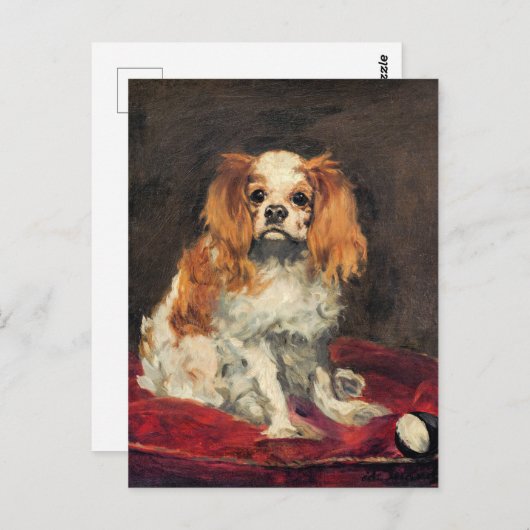 A King Charles Spaniel, schöne Kunst Postcard Postkarte (Vorne/Hinten)