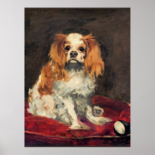 A King Charles Spaniel, schöne Kunst Poster (Vorne)