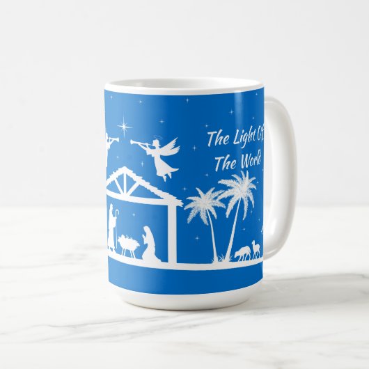 A King Is Born - Nativity Scene Mug  Kaffeetasse (VorderseiteRechts)