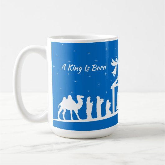A King Is Born - Nativity Scene Mug Kaffeetasse (Links)