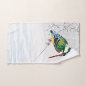 A kingfisher - Ohara Koson - Vintage Vogelkunst  Handtuch (Handtuch)