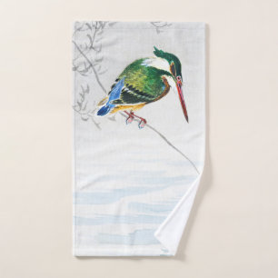 A kingfisher - Ohara Koson - Vintage Vogelkunst  Handtuch