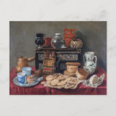 A Kitchen Tableau: Bowl, Cup & Brot Stillleben Postkarte (Vorderseite)